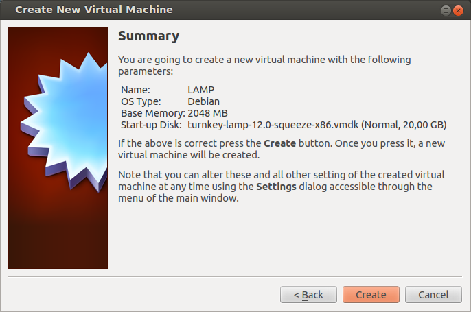 Virtual machine confirmation