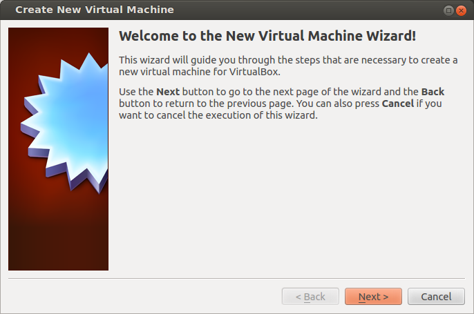 New virtual machine wizard
