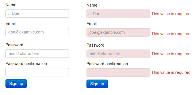 Parsley with Bootstrap