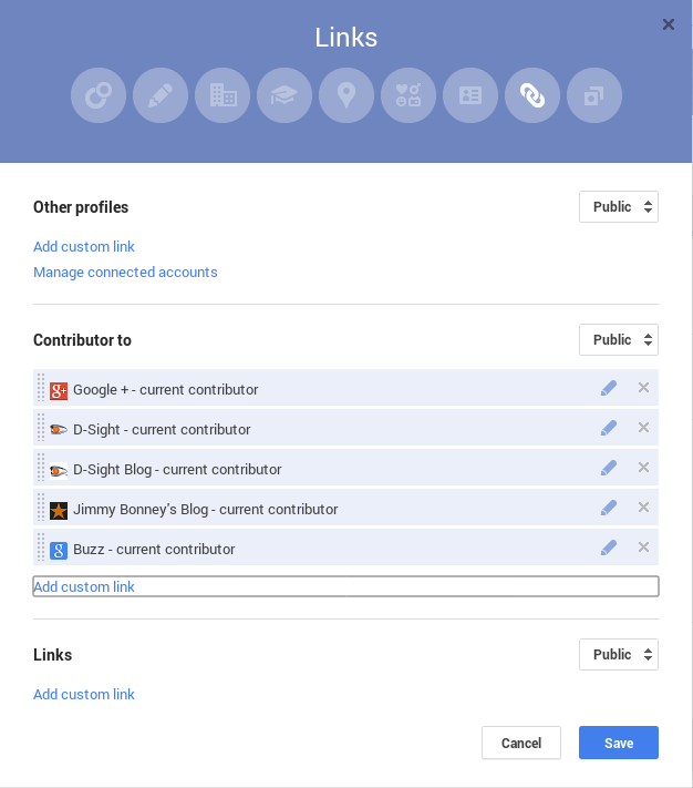 Google+ Contribution