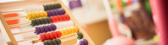 Children's wooden abacus