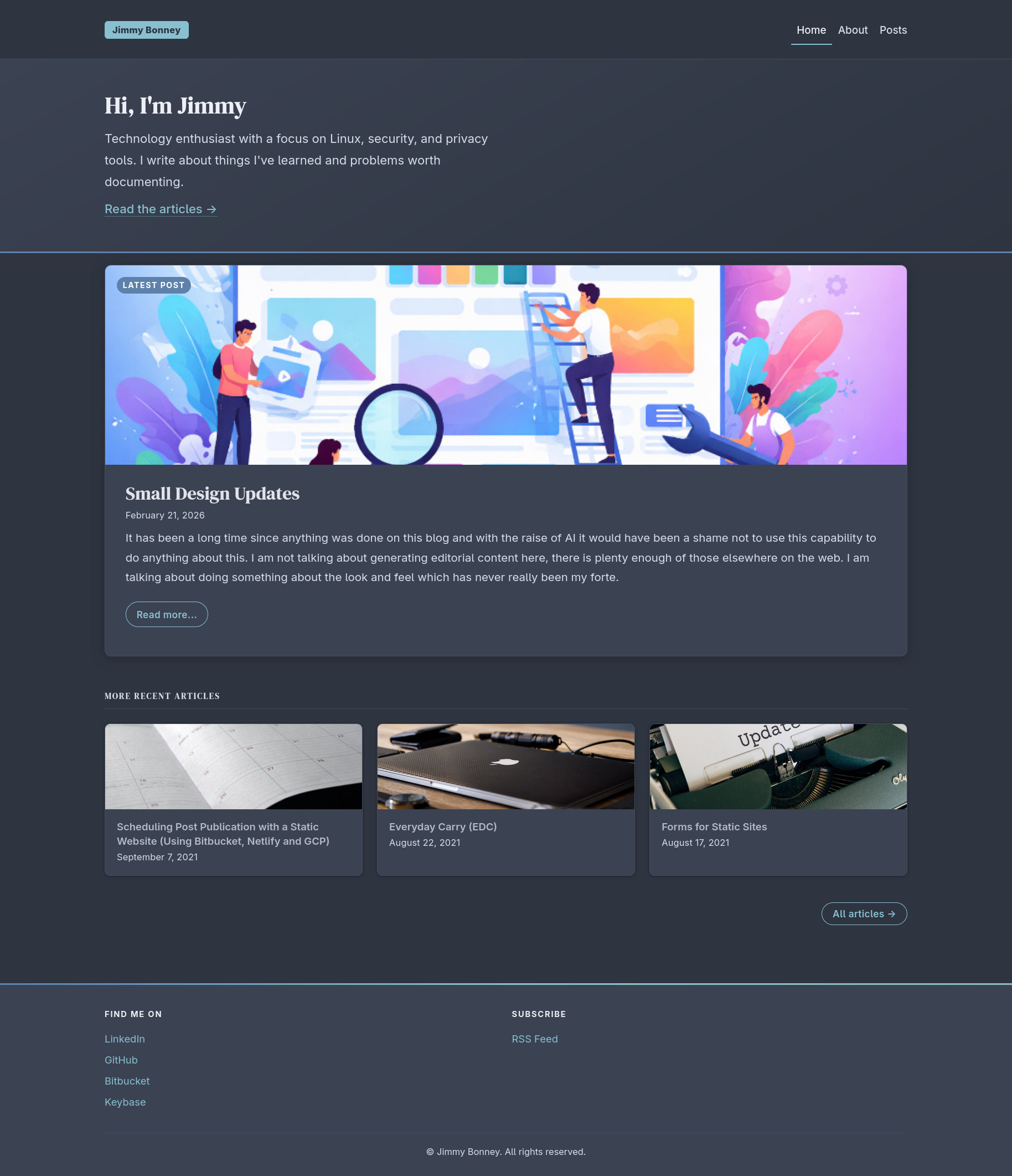 New home page New home page